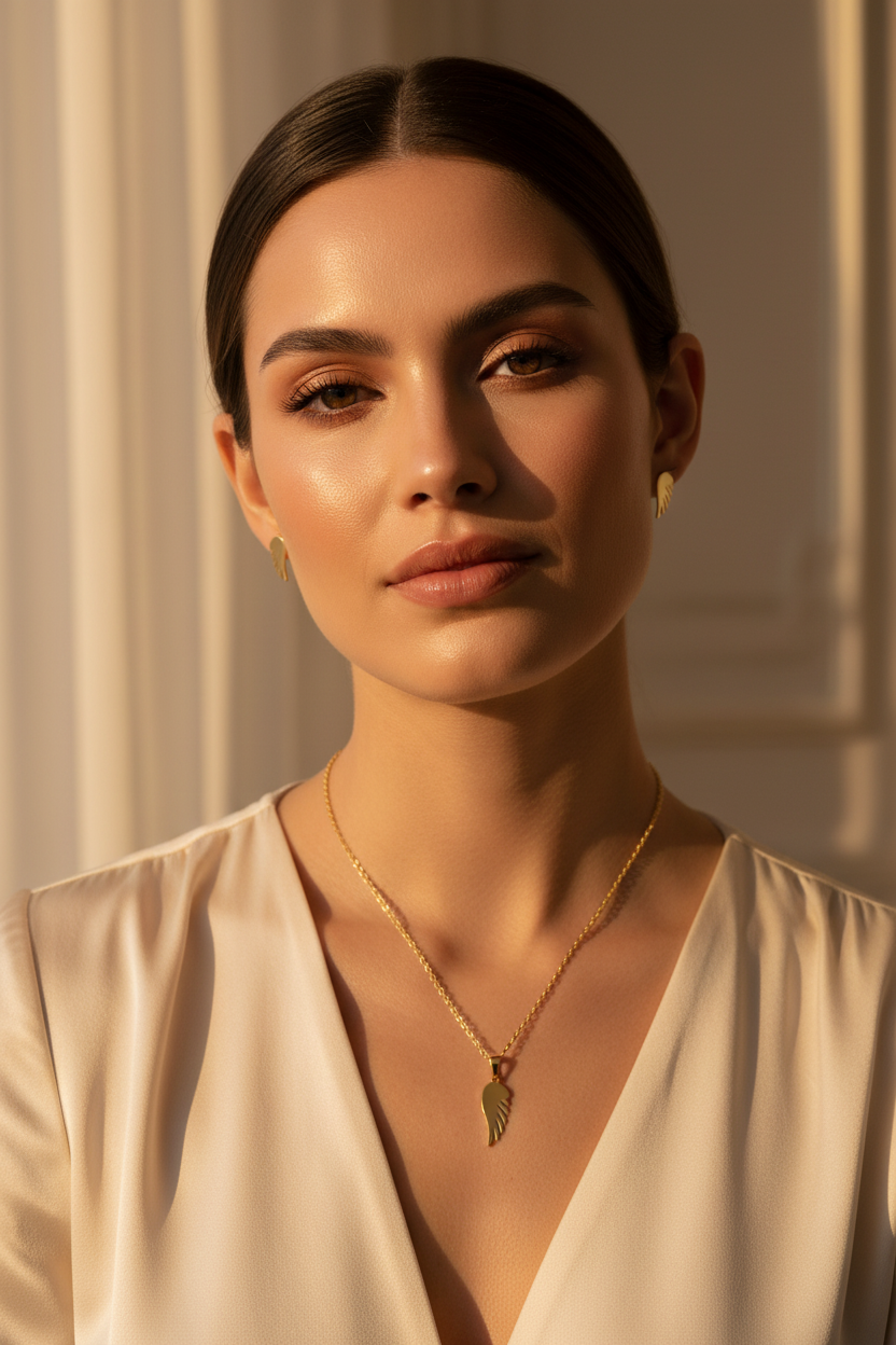 Feather Touch Necklace Set