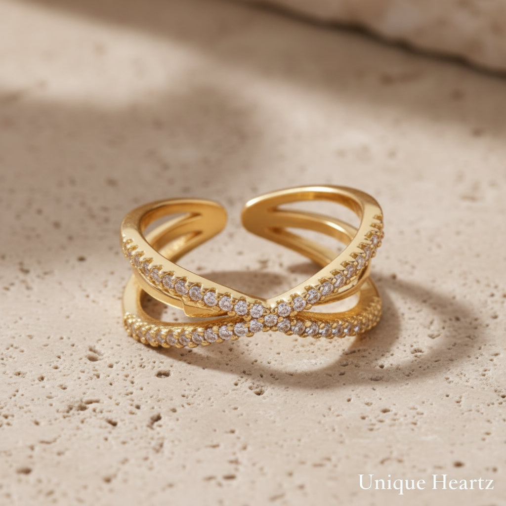 Cross Band Ring