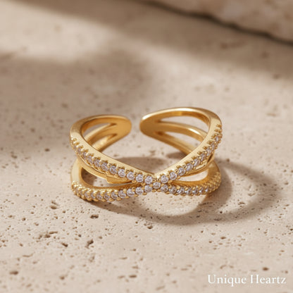 Cross Band Ring