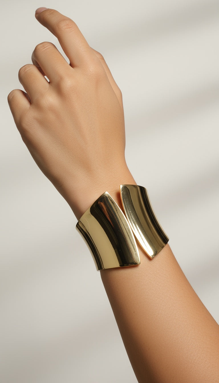 Luxury Plated Stainless-Steel Cuffs – Sophistication Defined