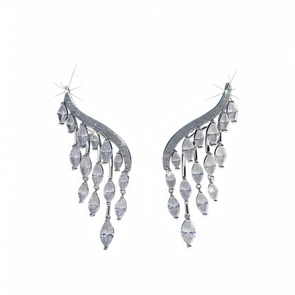 ☀️Luxury Sundrop | Marquise-Cut Cubic Zirconia Luxury Dangle Earrings