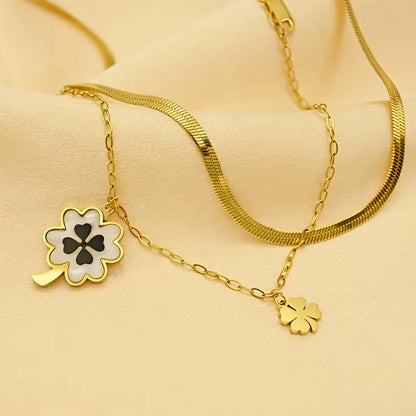 Good Luck Necklace for Women | 18K Gold Plated Stainless Steel Valentine’s Jewelry