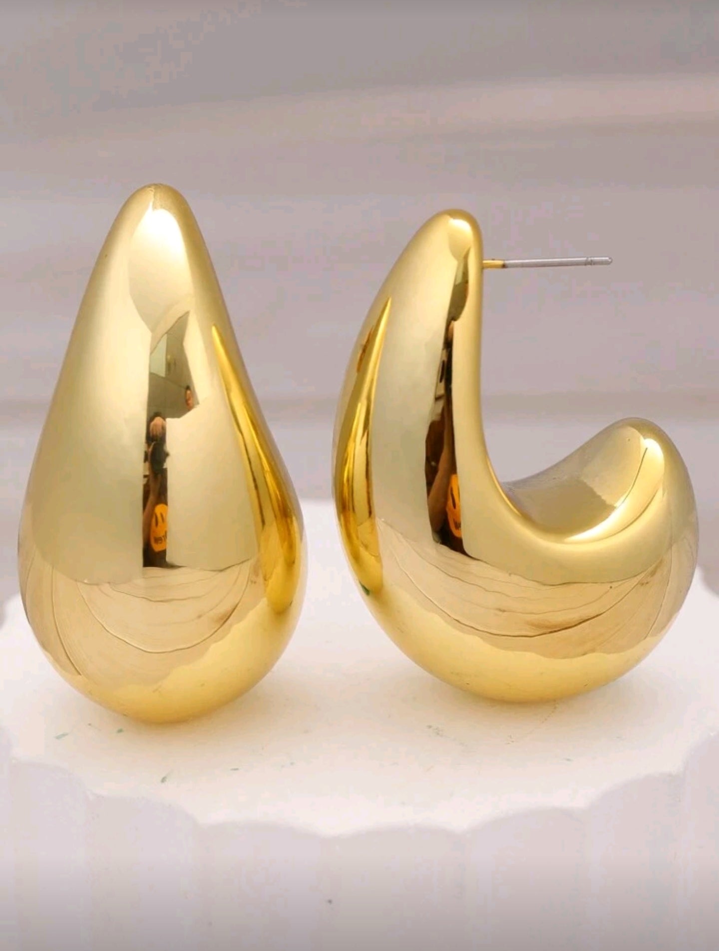 💧Stainless Steel - Water Drop Earrings - Big Water Drop Dangle Earrings for Women