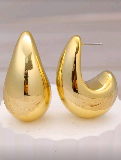 💧Stainless Steel - Water Drop Earrings - Big Water Drop Dangle Earrings for Women