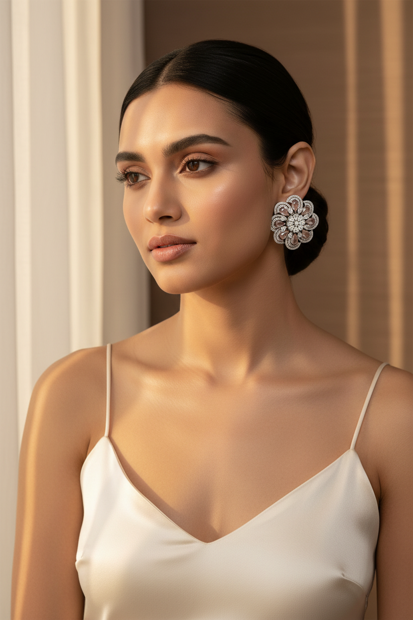 Blush Statement Earrings