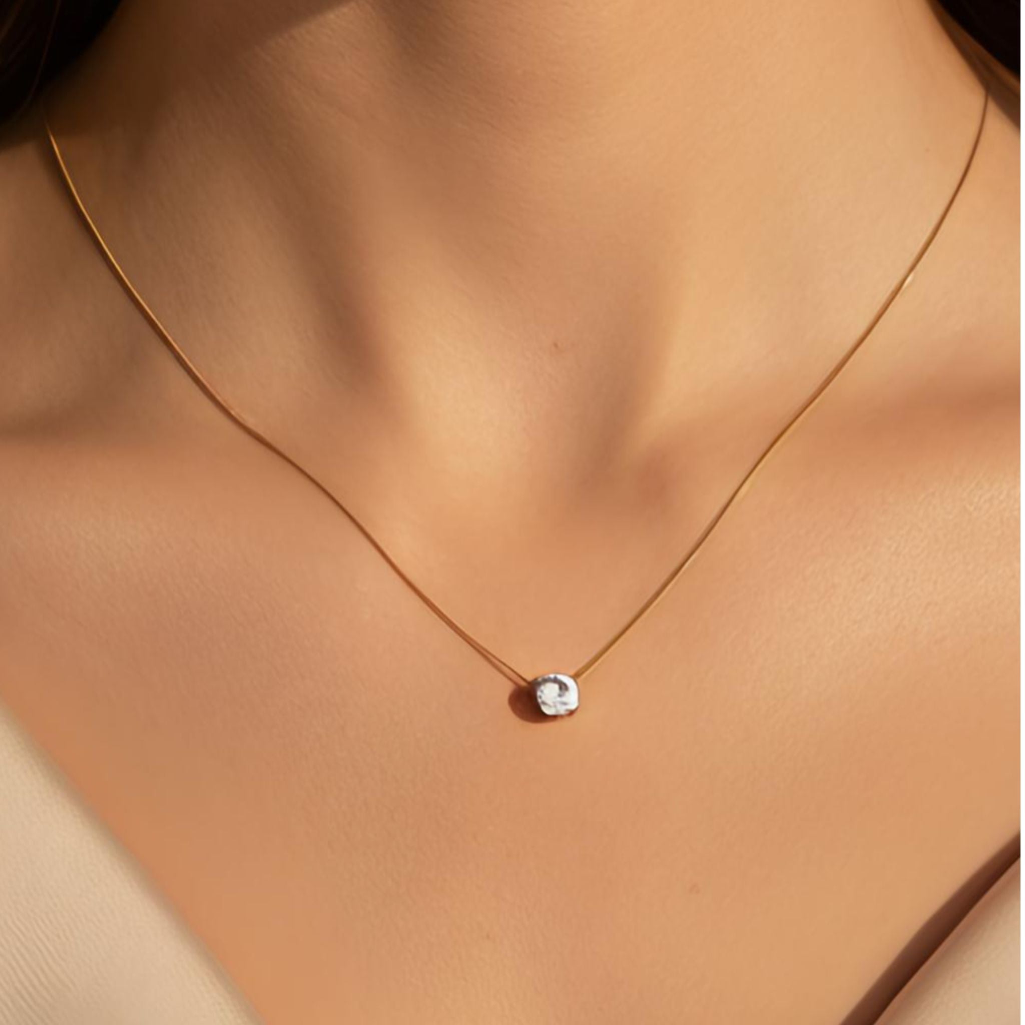 Axis Single Stone Necklace