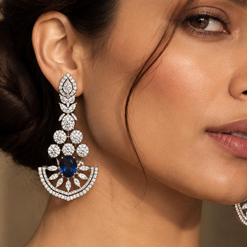 Sapphire Long Earrings