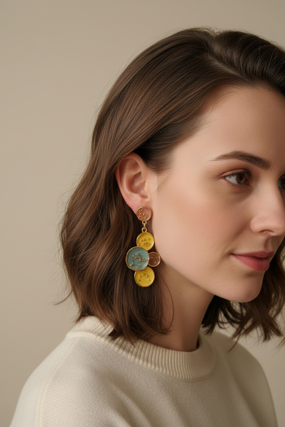 Ocean Sunburst Earrings