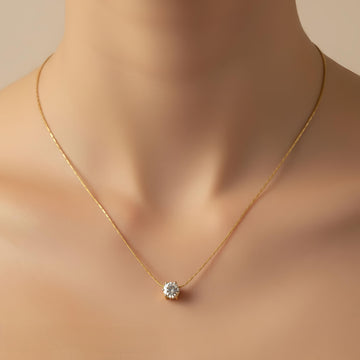 Axis Single Stone Necklace