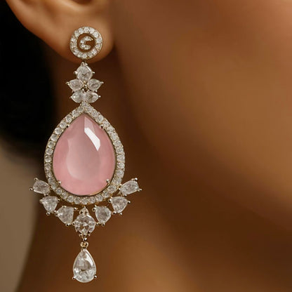 Dangling Earrings- Blush Pink