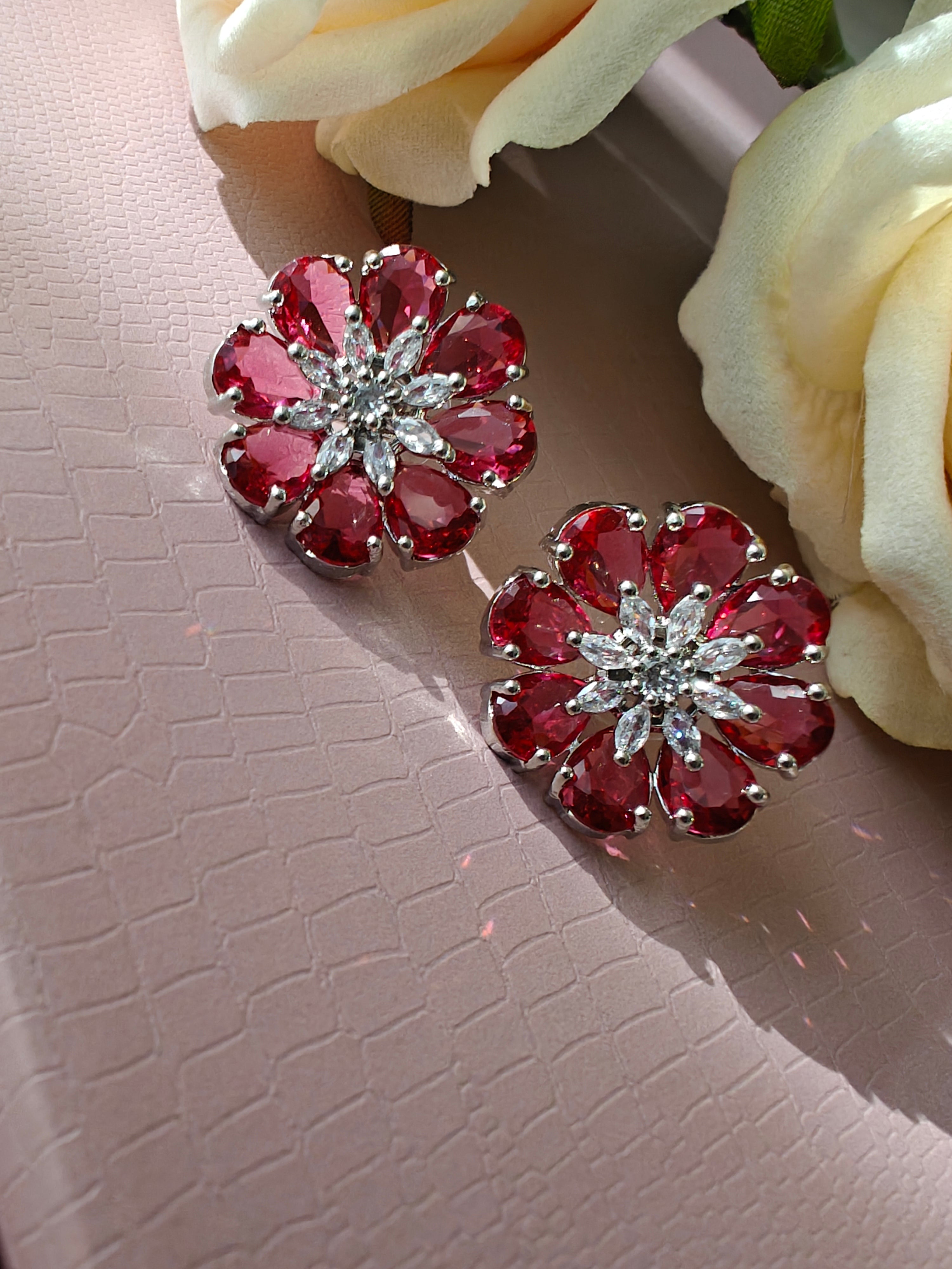 Red Flo Earrings