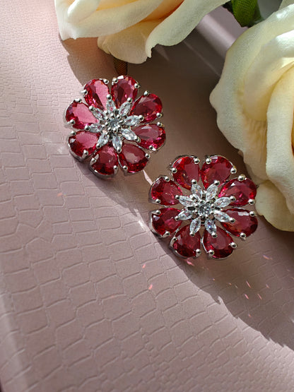 Red Flo Earrings