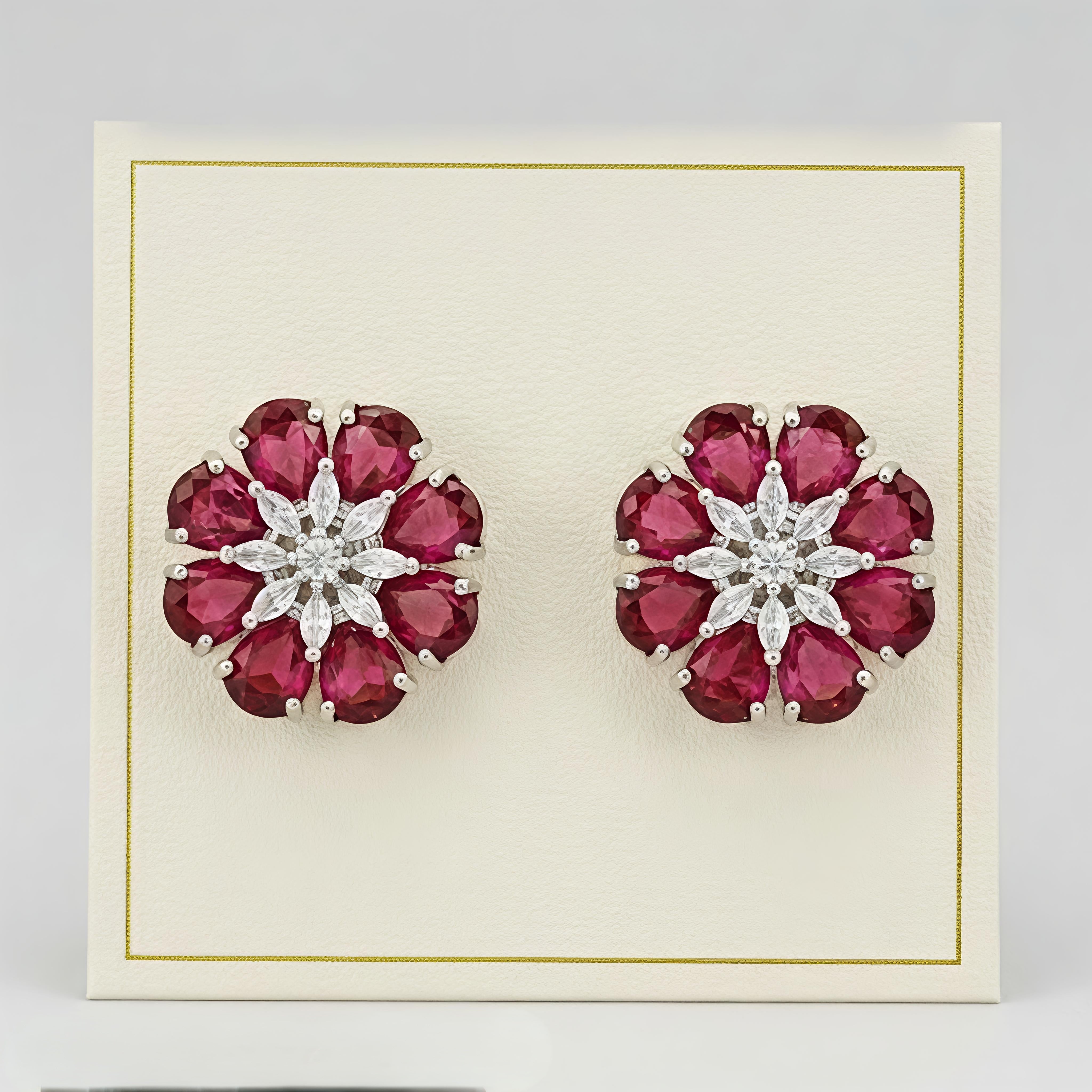 Red Flo Earrings