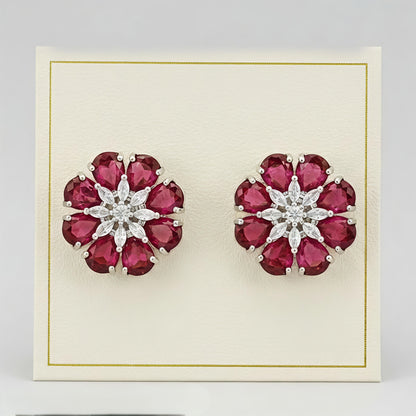 Red Flo Earrings