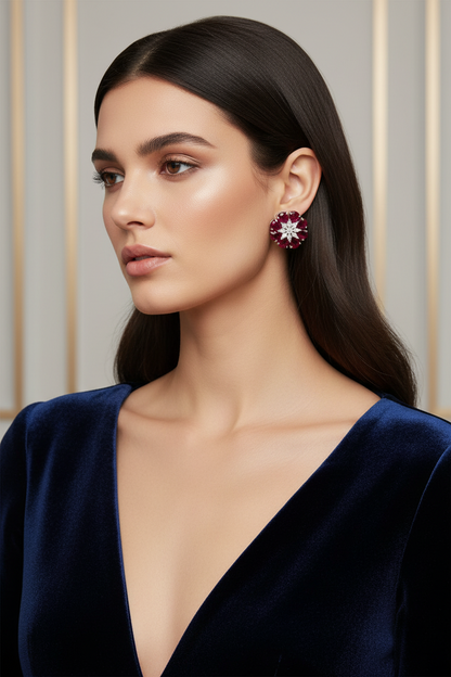 Red Flo Earrings