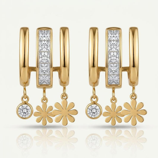 Shimmer Hoop Earrings