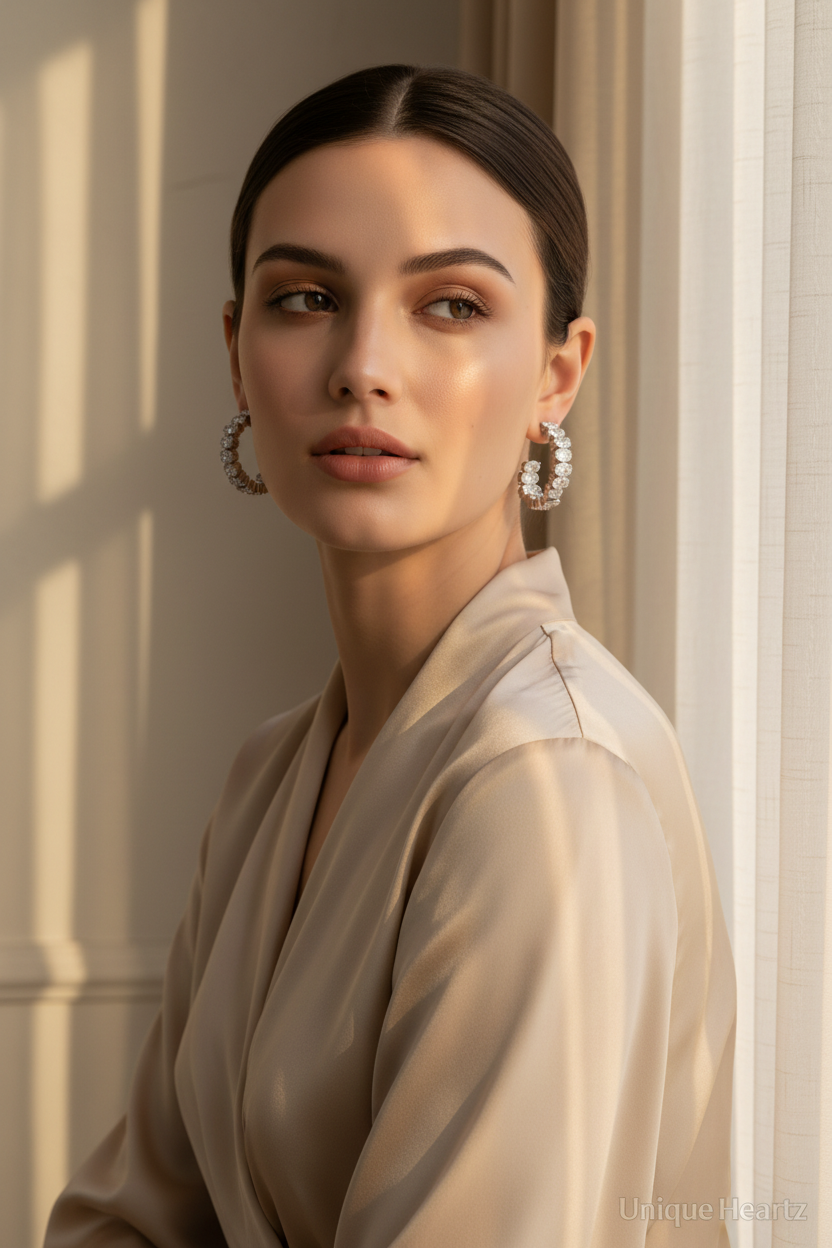 Half Updo Hoop