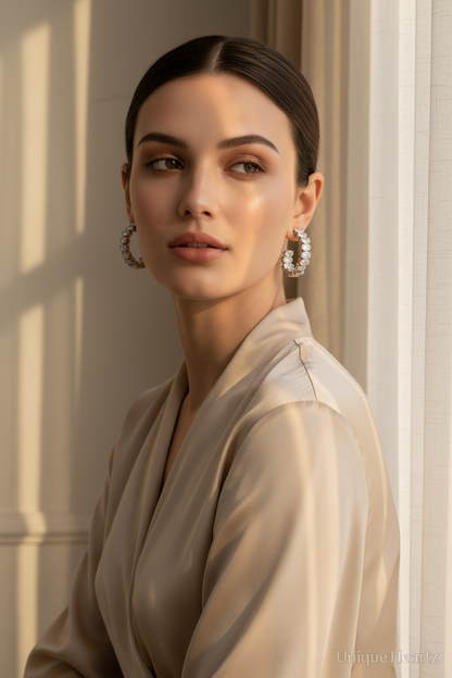 Half Updo Hoop