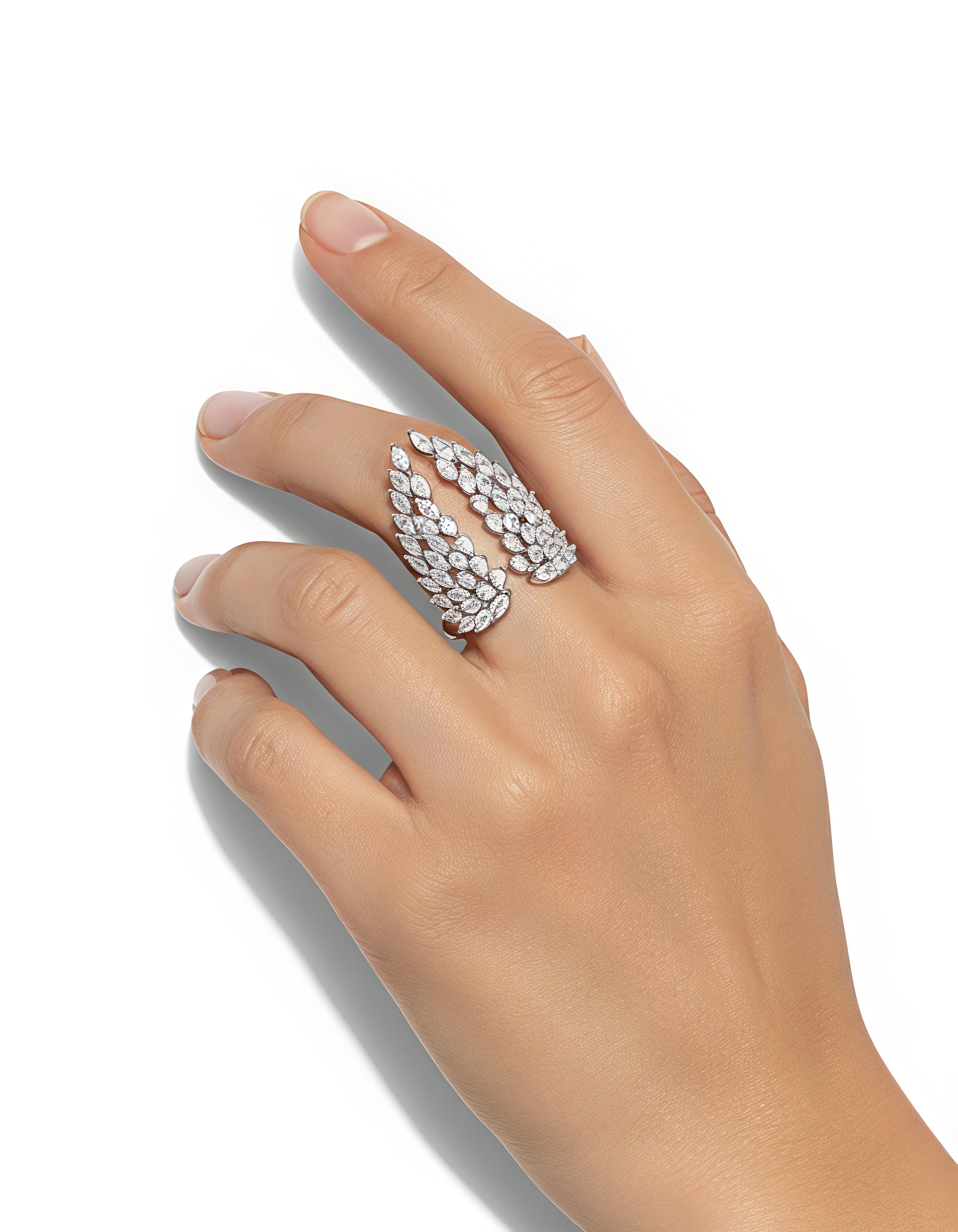 Luxury Angel Suite Cubic Zirconia Ring for Women | Statement Jewelry