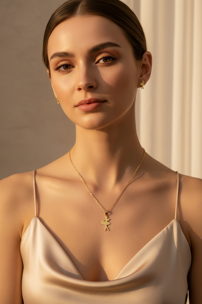 Angel Twin Necklace Set