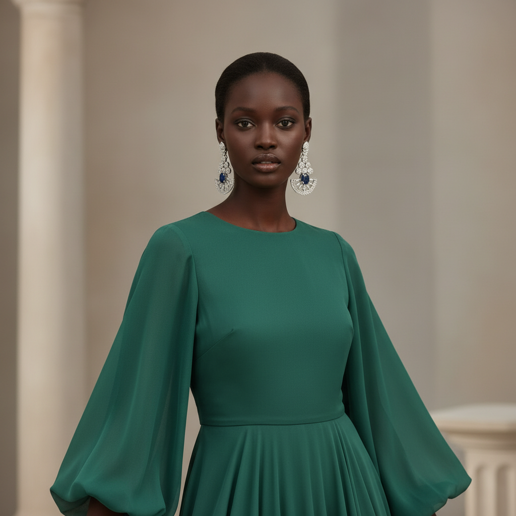 Sapphire Long Earrings