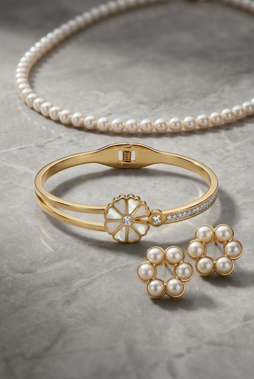 Pearl Necklace Set