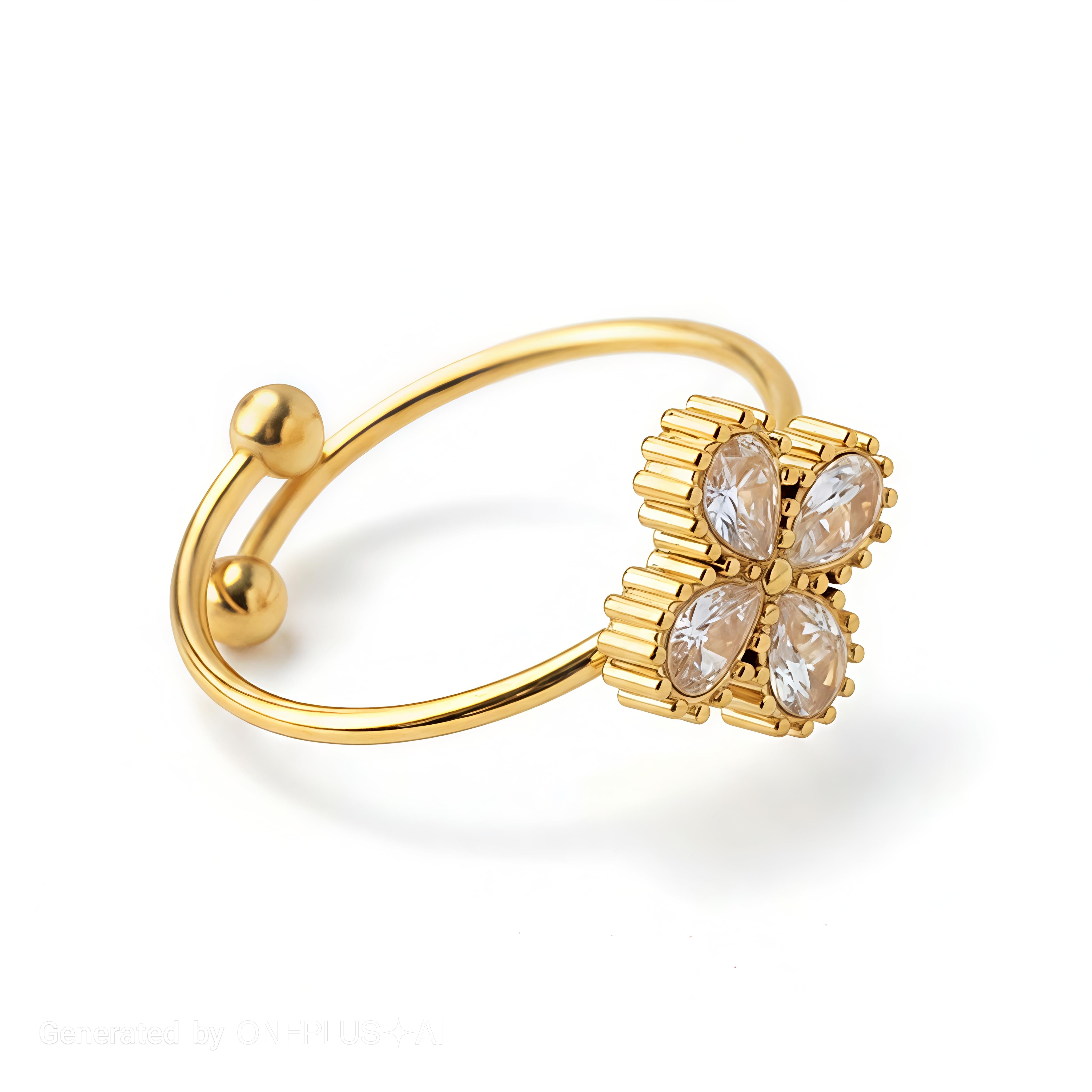 Minimalist Clover Ring