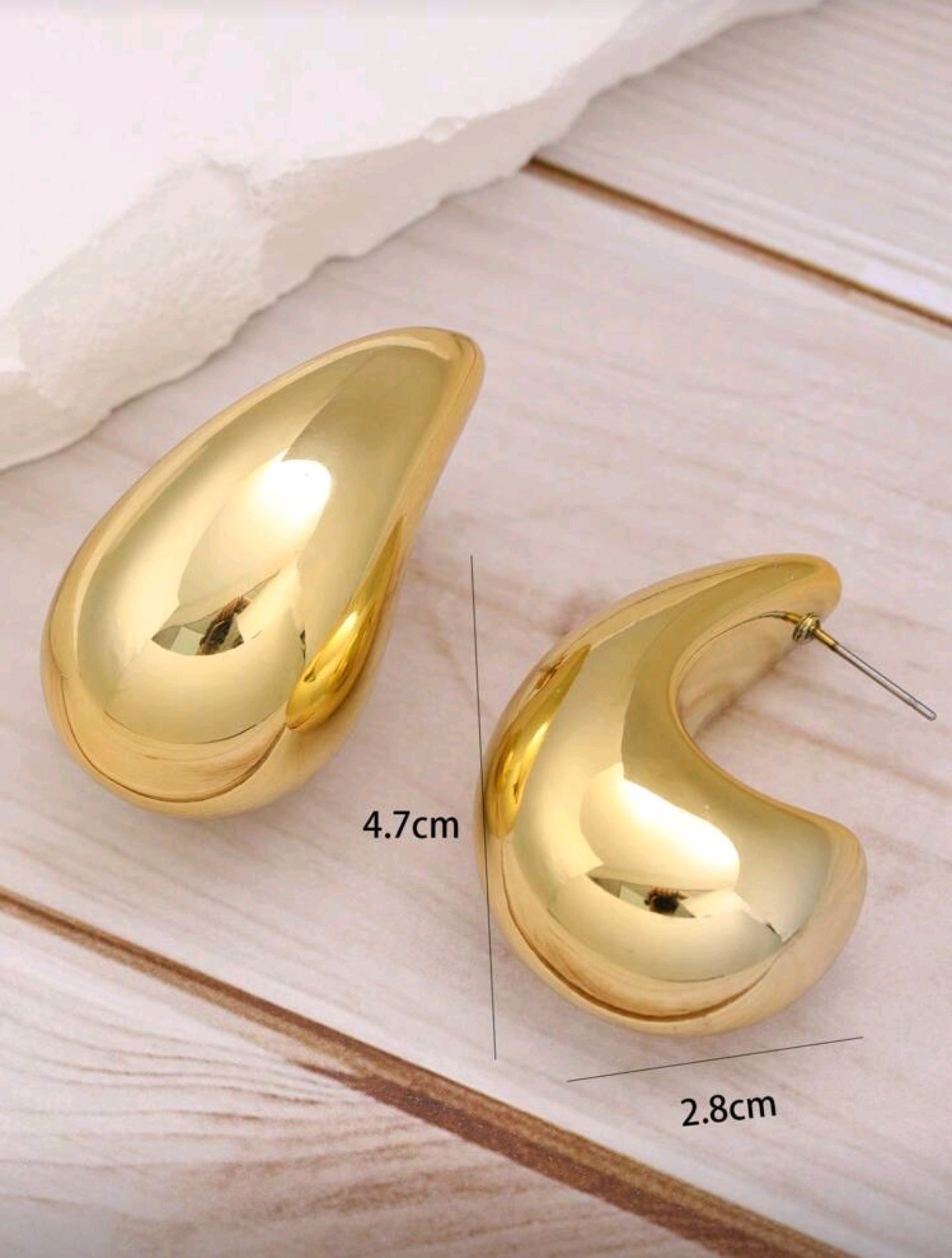 💧Stainless Steel - Water Drop Earrings - Big Water Drop Dangle Earrings for Women