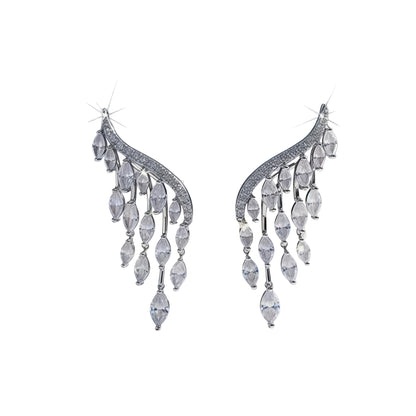 ☀️Luxury Sundrop | Marquise-Cut Cubic Zirconia Luxury Dangle Earrings