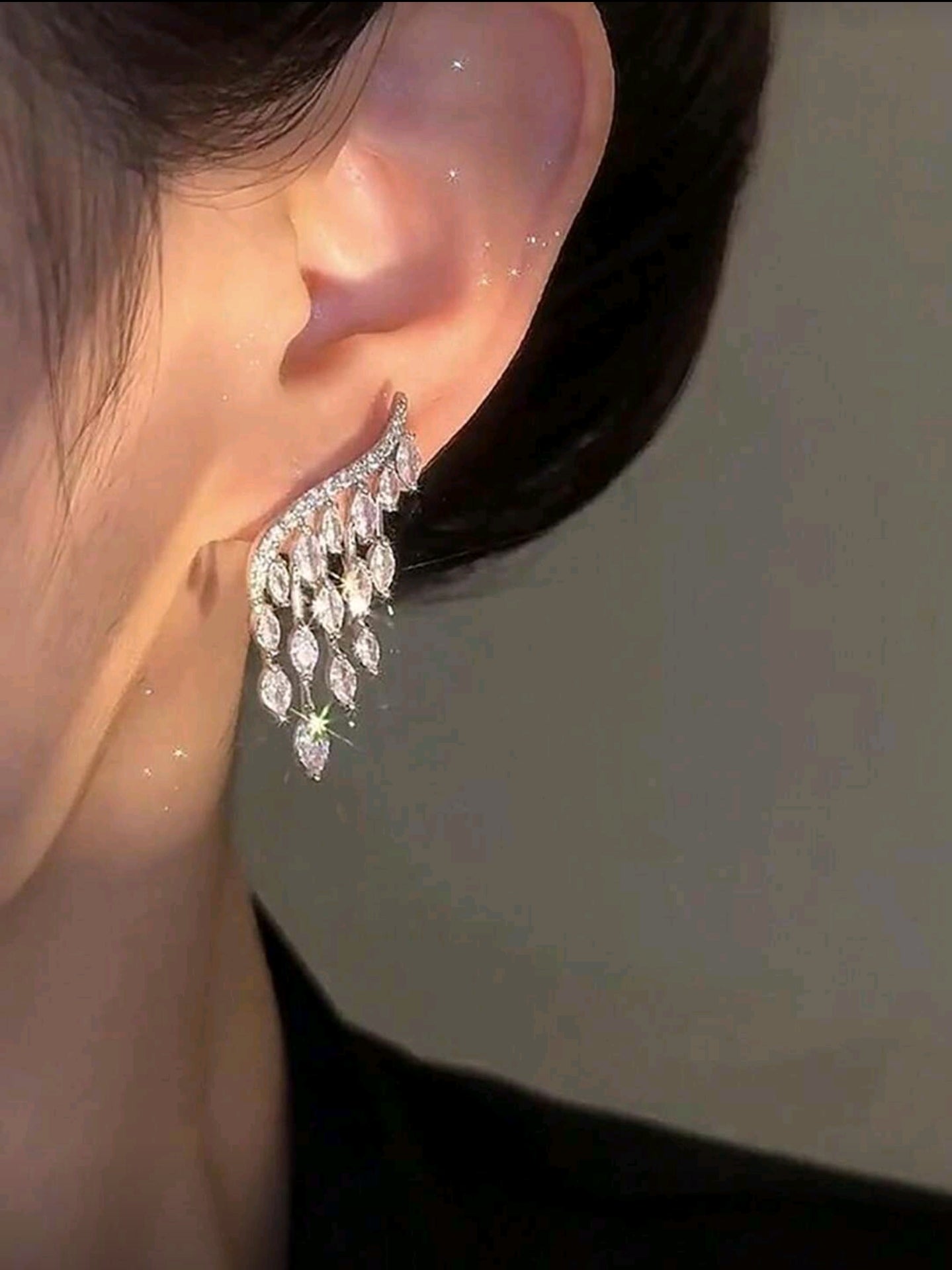 ☀️Luxury Sundrop Earrings - Marquise-Cut Cubic Zirconia Luxury Dangle Earrings