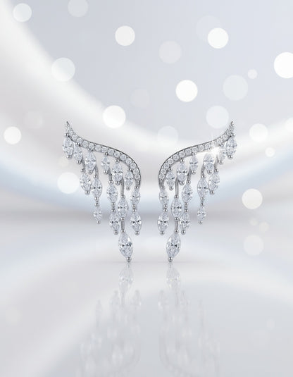 ☀️Luxury Sundrop Earrings - Marquise-Cut Cubic Zirconia Luxury Dangle Earrings