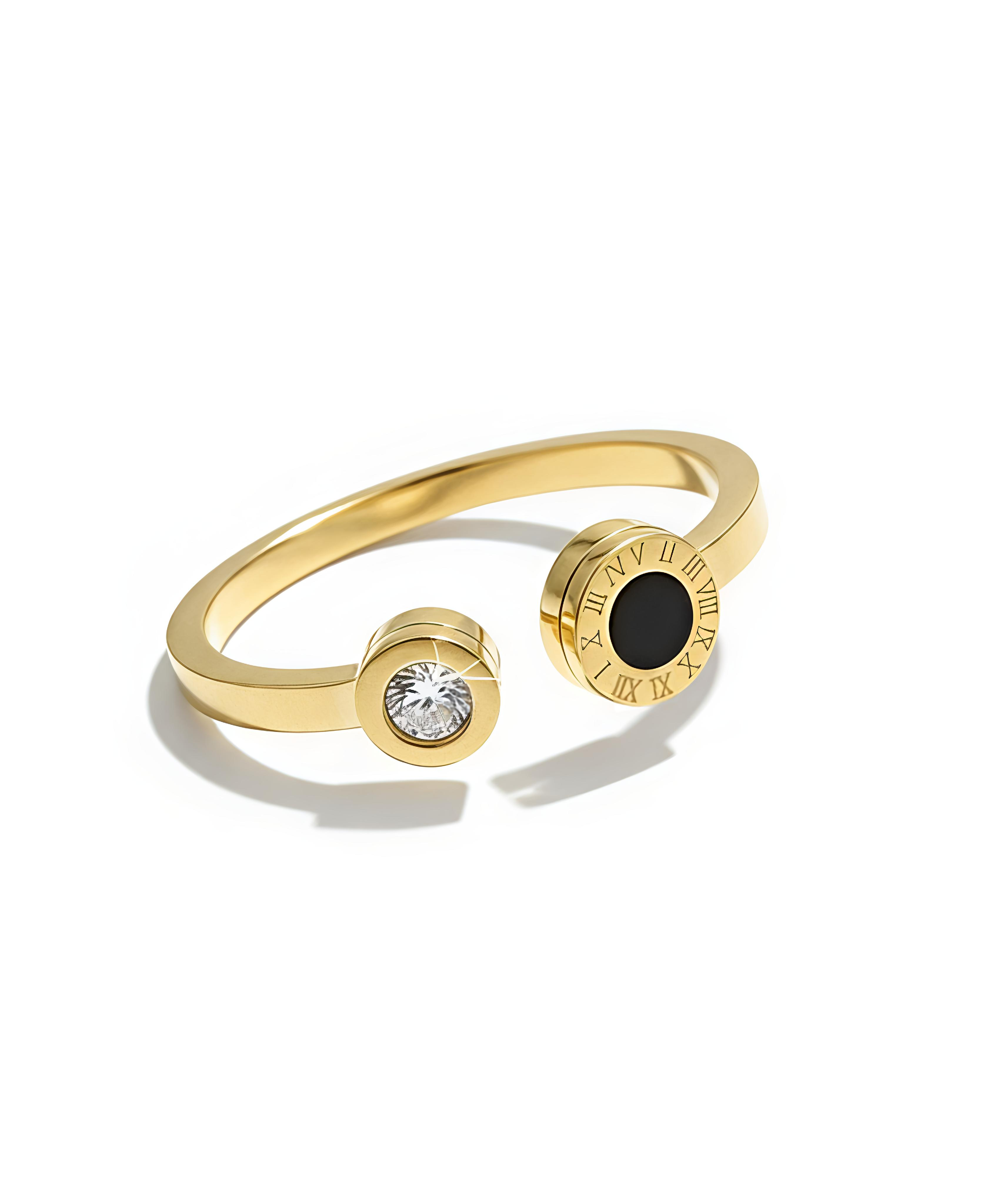 Cubic Zirconia Stainless Steel Ring for Women | Valentine Gift Jewelry