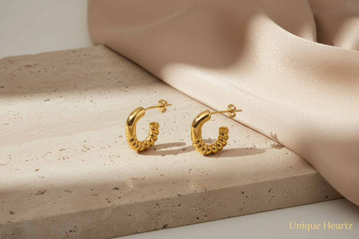 Spiral Hoop Earrings