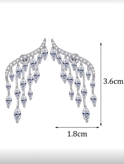 ☀️Luxury Sundrop | Marquise-Cut Cubic Zirconia Luxury Dangle Earrings