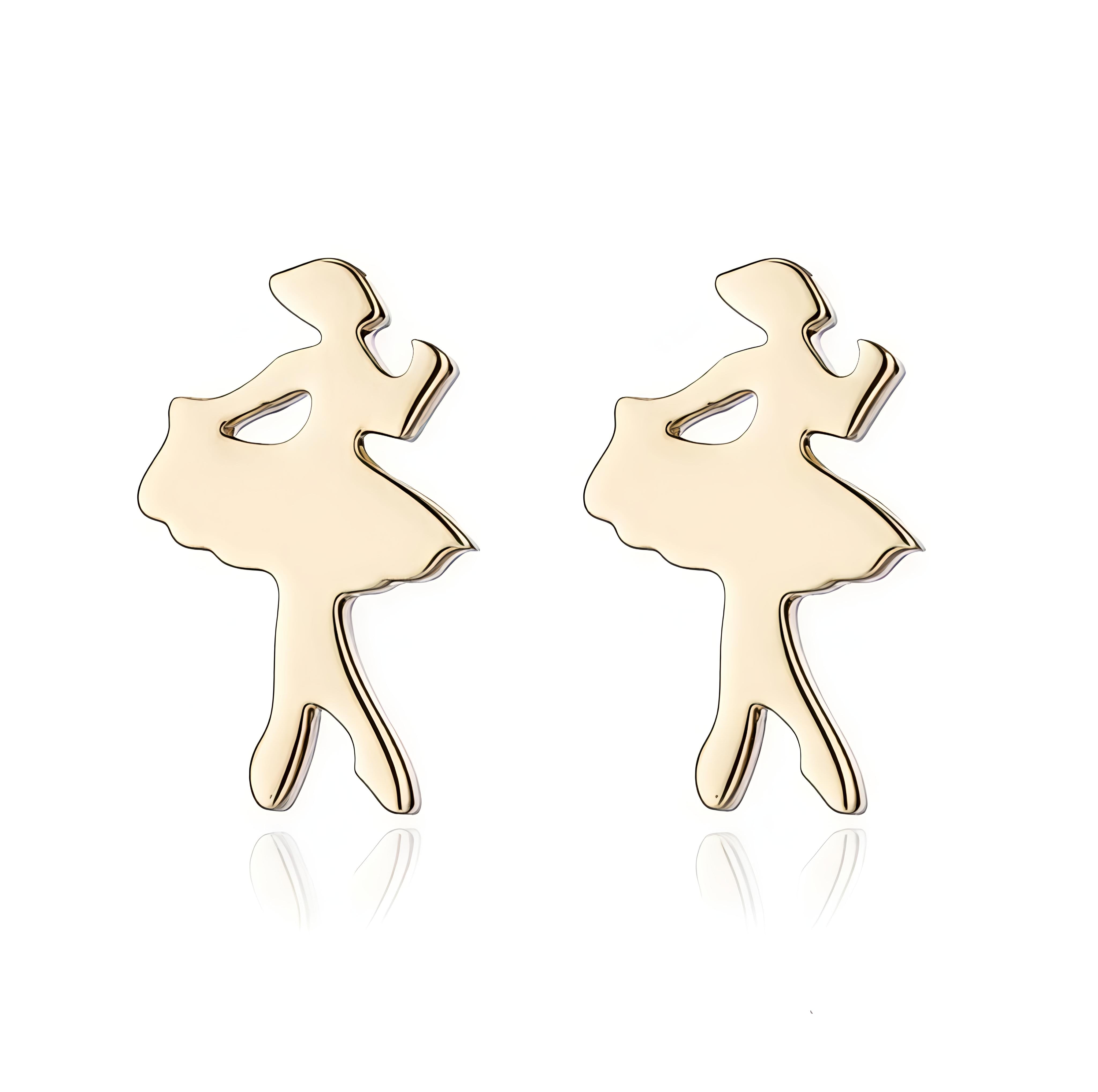 18K PVD Gold Plated Stainless Steel Minimal Angel Pendant Jewelry Set – Non-Tarnish, Waterproof