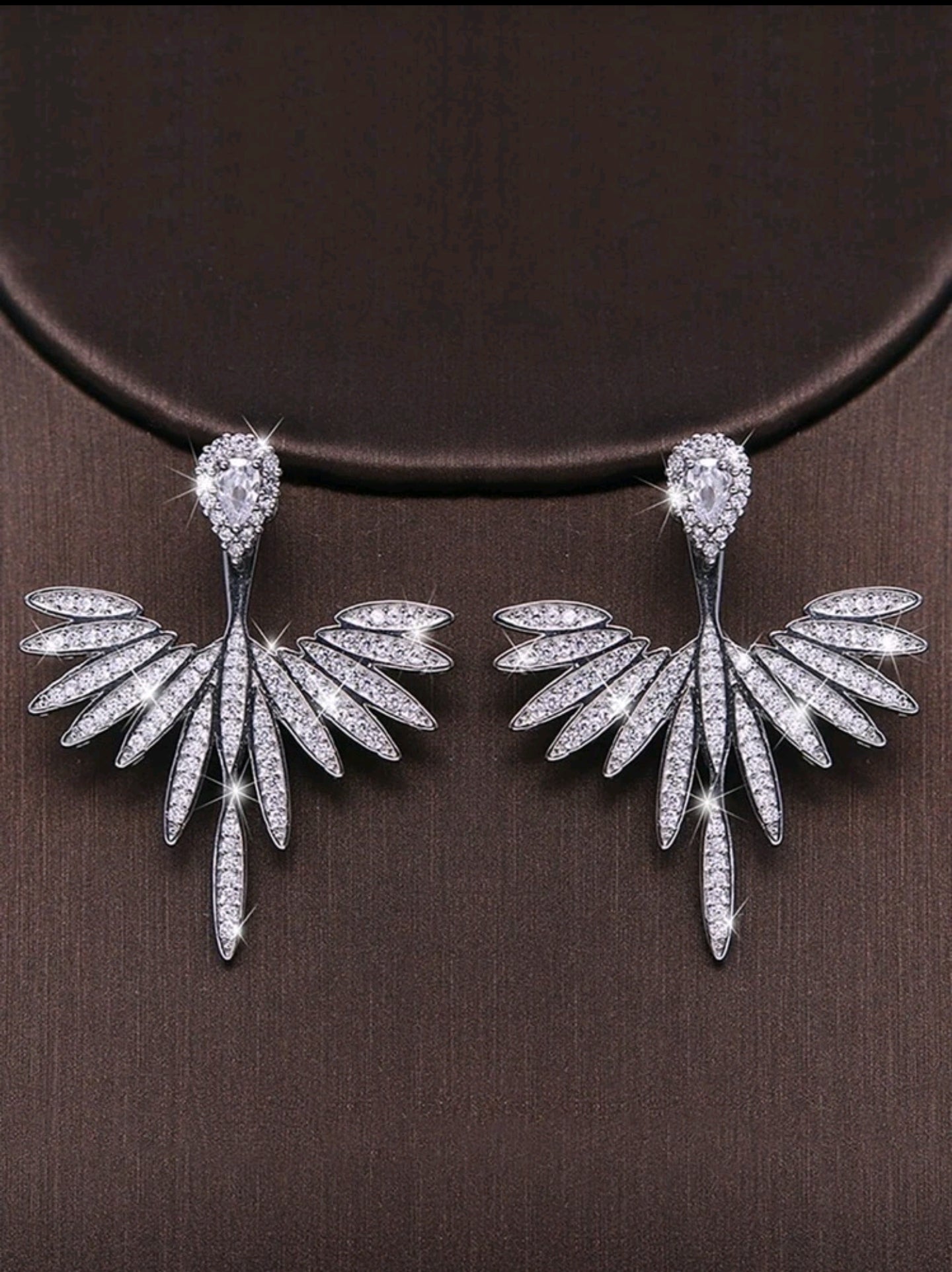 💎Jacket Earring - Structured Cubic Zirconia Stud Earrings