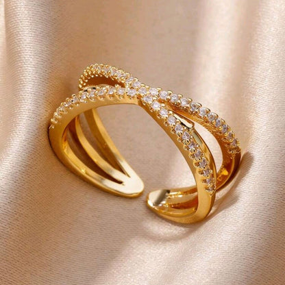 Cross Band Ring